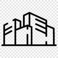 urban, municipality, place, cityscape icon svg