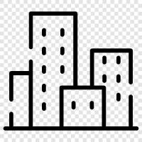 urban, architecture, planning, development icon svg