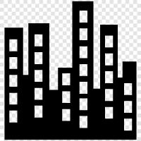 urban, metropolitan, cityscape, skyline icon svg