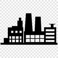 urban, downtown, neighborhood, plaza icon svg