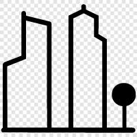 urban, municipality, locality, metropolis icon svg