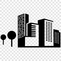 urban, metropolis, municipality, town icon svg