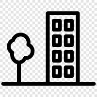 Urban, Architecture, History, Population icon svg