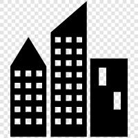 Urban, Downtown, State, Place icon svg