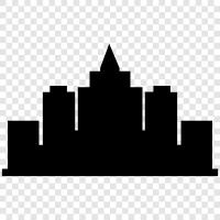 urban, metropolitan, urban area, cityscape icon svg