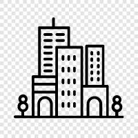 Urban, Urban sprawl, Urban development, Urban planning icon svg