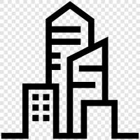 Urban, Urbanization, Urbanization Process, Urban Infrastructure icon svg