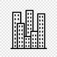 urban, metropolis, municipality, citadel icon svg