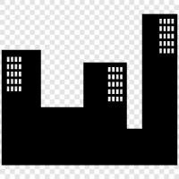 urban, metropolitan, urban sprawl, dense icon svg