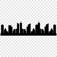 urban, metropolitan, cityscape, downtown icon svg