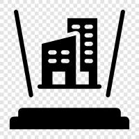 Urban, Urbanization, Neighborhood, Housing icon svg