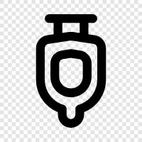 urine, bathroom, latrine, urinal icon svg