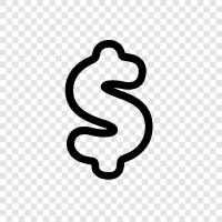 US dollar, currency, paper, bills icon svg