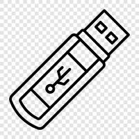 usb drive, portable drive, storage drive, memory stick icon svg