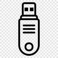 USB drives, USB thumb drives, USB ports, USB cables icon svg