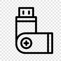 USB, storage, memory, portable icon svg