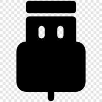 USB, Serial, Connector icon svg