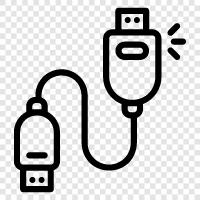 USB, HDMI, audio, video icon svg