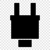 USB, Charger, Cable, Adapter Plug icon svg