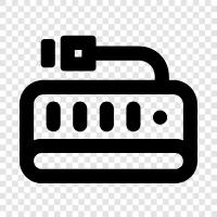 USB hub, USB ports, data transfer, device charging icon svg