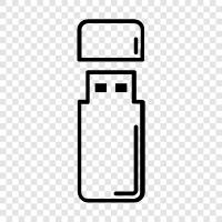 usb, flash drive, memory stick, external hard drive icon svg