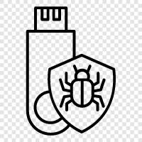 usb security, usb data security, usb device security, usb port security icon svg