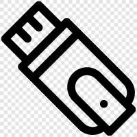 usb, flash drive, memory stick, portable hard drive icon svg