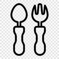 utensils, eating, kitchen, silverware icon svg