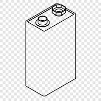 v Batterie, Batterie, AA, AAA symbol