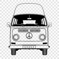 van, truck, bus, car icon svg