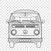 van, vans, truck, trucking icon svg