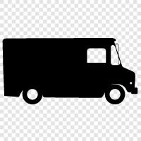 van, vans, truck, cargo icon svg