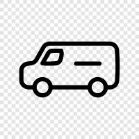 van, truck, car, driving icon svg