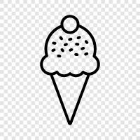 Vanilla, Custard, Sundae, Popsicle icon svg