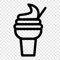 Vanilla, Chocolate, Sundae, Soft Serve icon svg