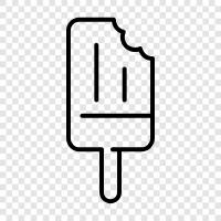 Vanille, Kuh, Sahne, Ice Cream Truck symbol