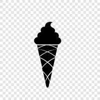 Vanilla, Strawberry, Cone, Sundae icon svg