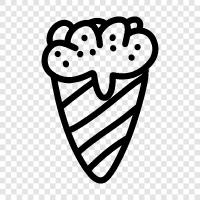 Vanilla, Chocolate, Soft Serve, Sundae icon svg