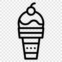 Vanilla, Chocolate, Custard, Sundae icon svg