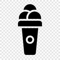 Vanilla, Chocolate, Strawberry, Cone icon svg