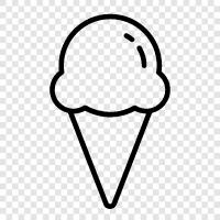 Vanilla, Strawberry, Chocolate, Cone icon svg