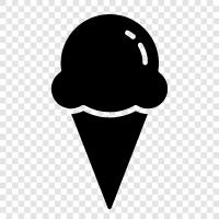 Vanilla, Cone, Sundae, Milky Way icon svg