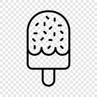 Vanille, Schokolade, Sundae, Ice Cream Truck symbol