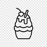 Vanilla, Chocolate, Soft Serve, Cone icon svg