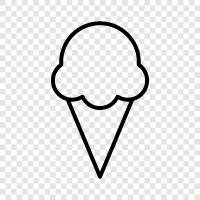 Vanilla, Chocolate, Strawberry, Crème Fraiche icon svg