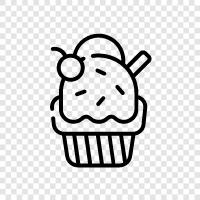 Vanilla, Chocolate, Pistachios, Whipped Cream icon svg