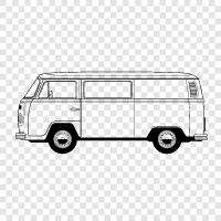 vans, truck, pickup, cargo icon svg