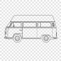 vans, vehicle, automobile, transportation icon svg