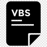 vbs, powershell, скрипт, файл Значок svg