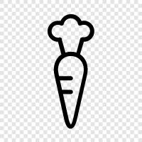 vegetable, healthy, vitamin A, beta carotene icon svg